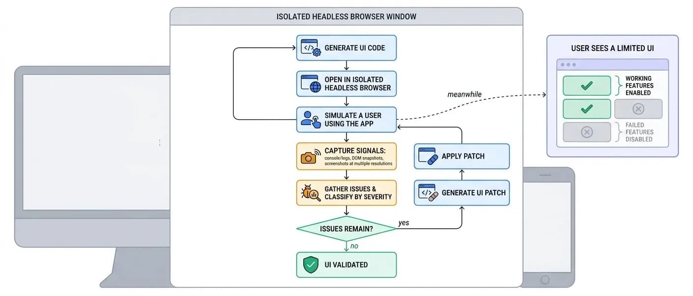 UI Generation & Validation Loop
