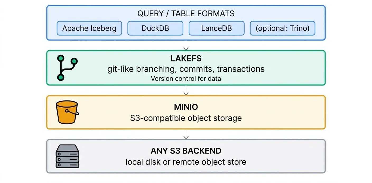 Local Data Lakehouse Stack