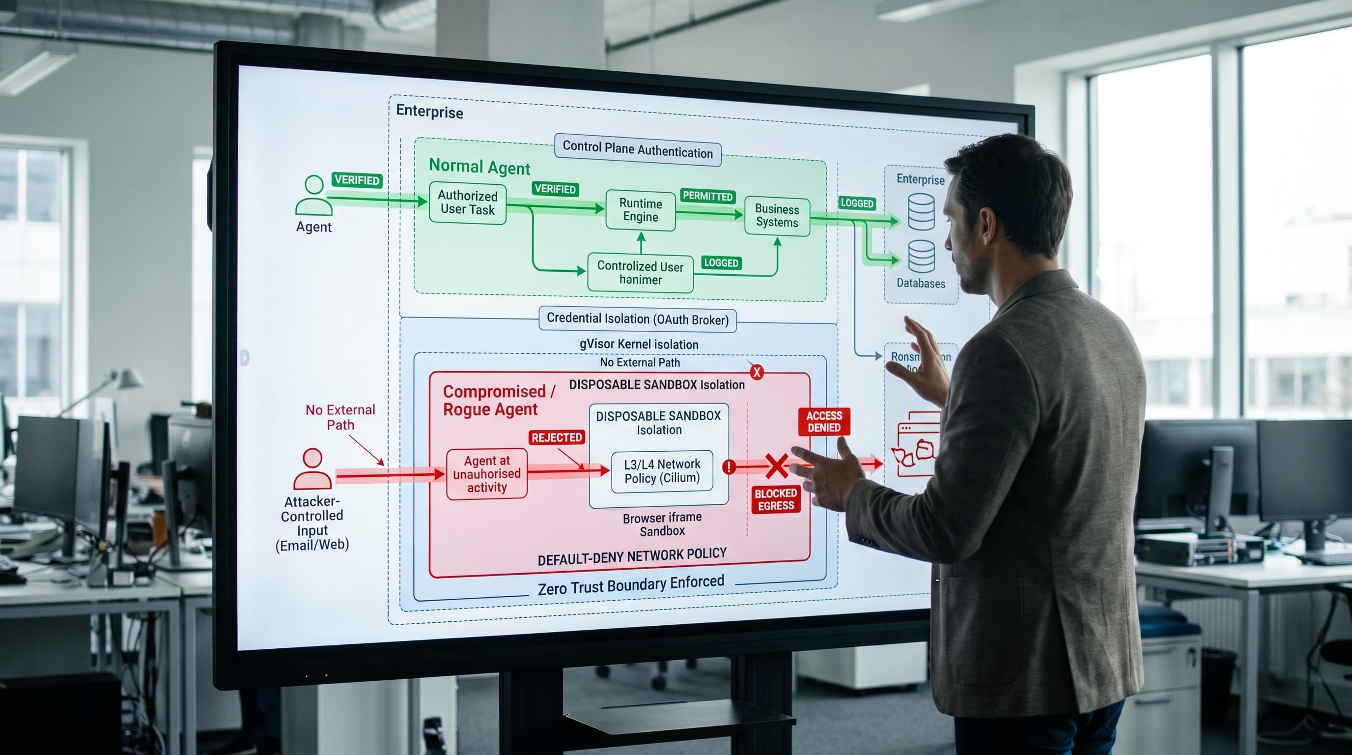 An Elite Hacker Inside Your Enterprise: Why AI Agent Security Requires More Than Minimal Permissions